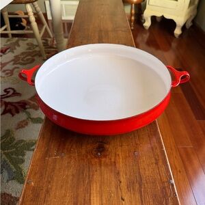 Vintage Dansk Kobenstyle Large Paella Pan Red 13" MCM France